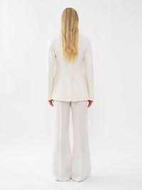 Pantalon évasé costume en lin - Iconic Milk