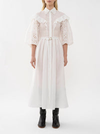 Robe en voile de lin doux - Lait Iconique