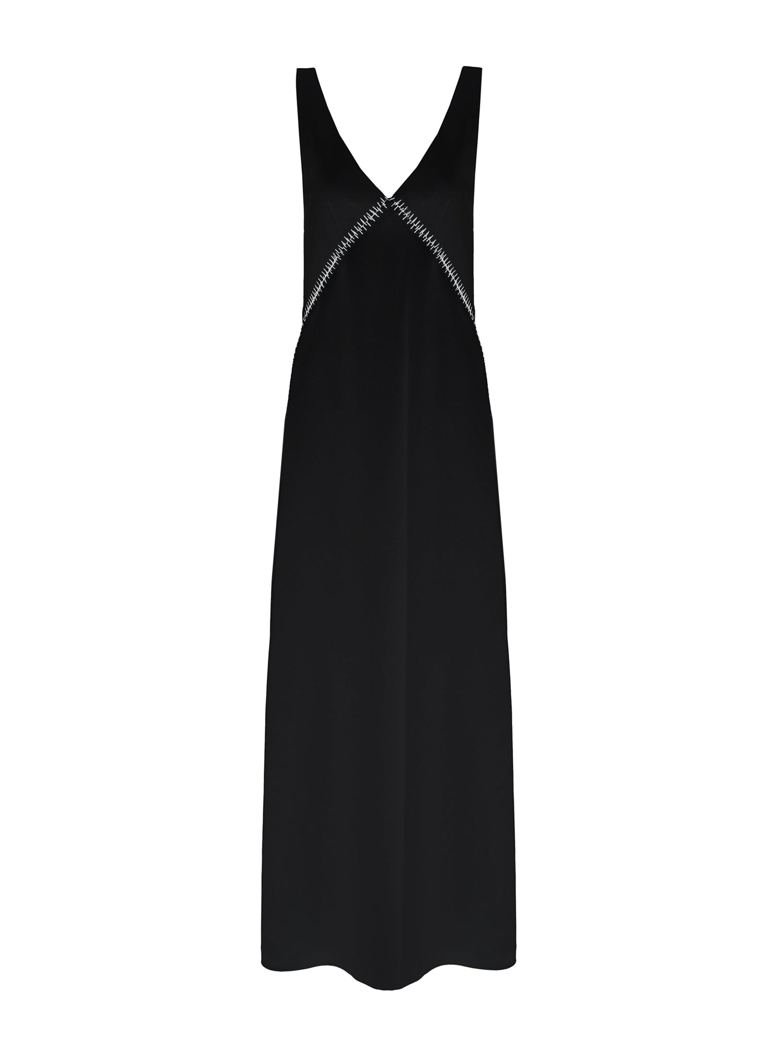Robe ajustée en crêpe de laine - Noir