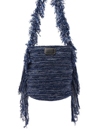 Sac seau Jorge en cachemire - Multicolor Blue