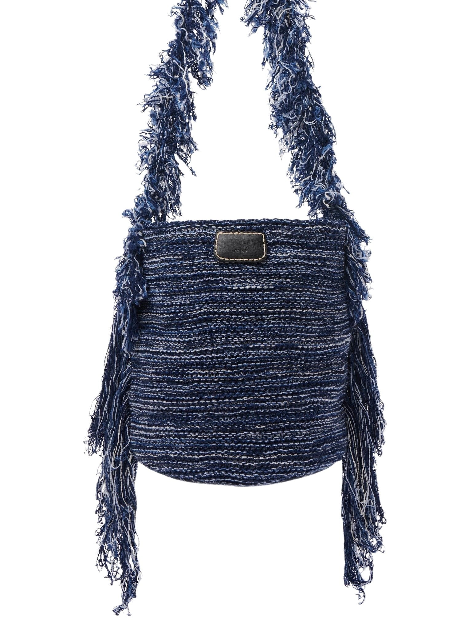 Sac seau Jorge en cachemire - Multicolor Blue