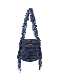 Sac seau Jorge en cachemire - Multicolor Blue