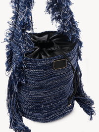 Sac seau Jorge en cachemire - Multicolor Blue