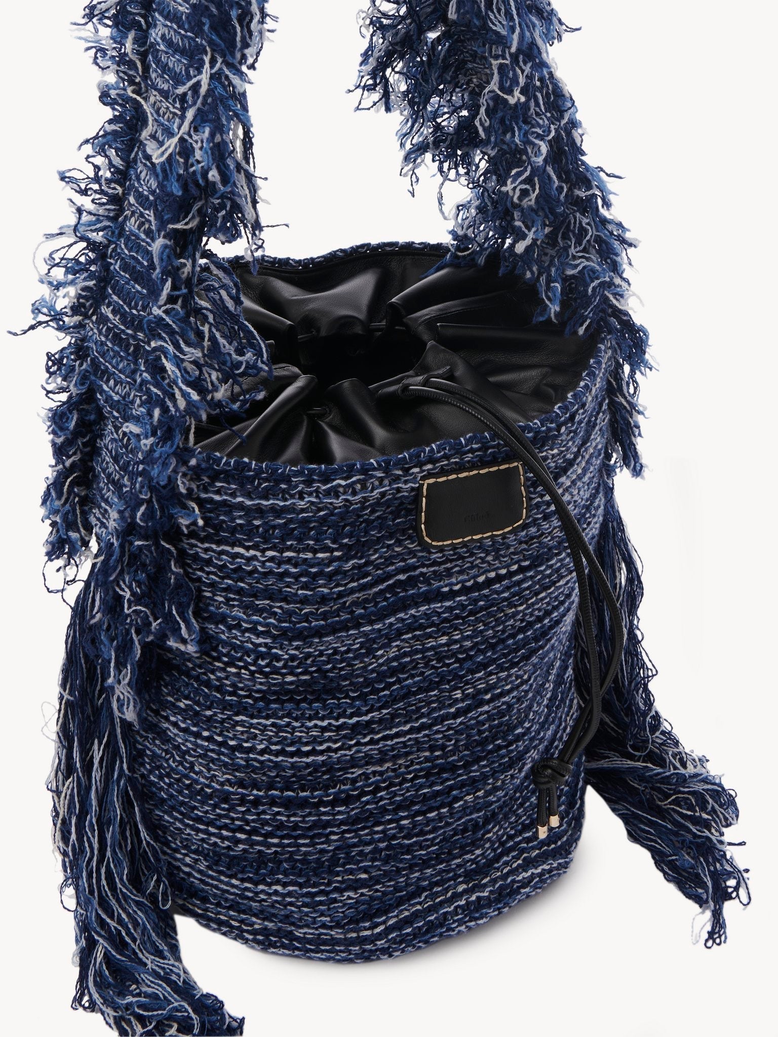 Sac seau Jorge en cachemire - Multicolor Blue