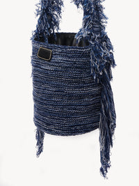 Sac seau Jorge en cachemire - Multicolor Blue