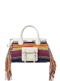 Sac Edith en cachemire - Multicolor White