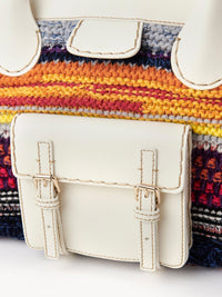 Sac Edith en cachemire - Multicolor White