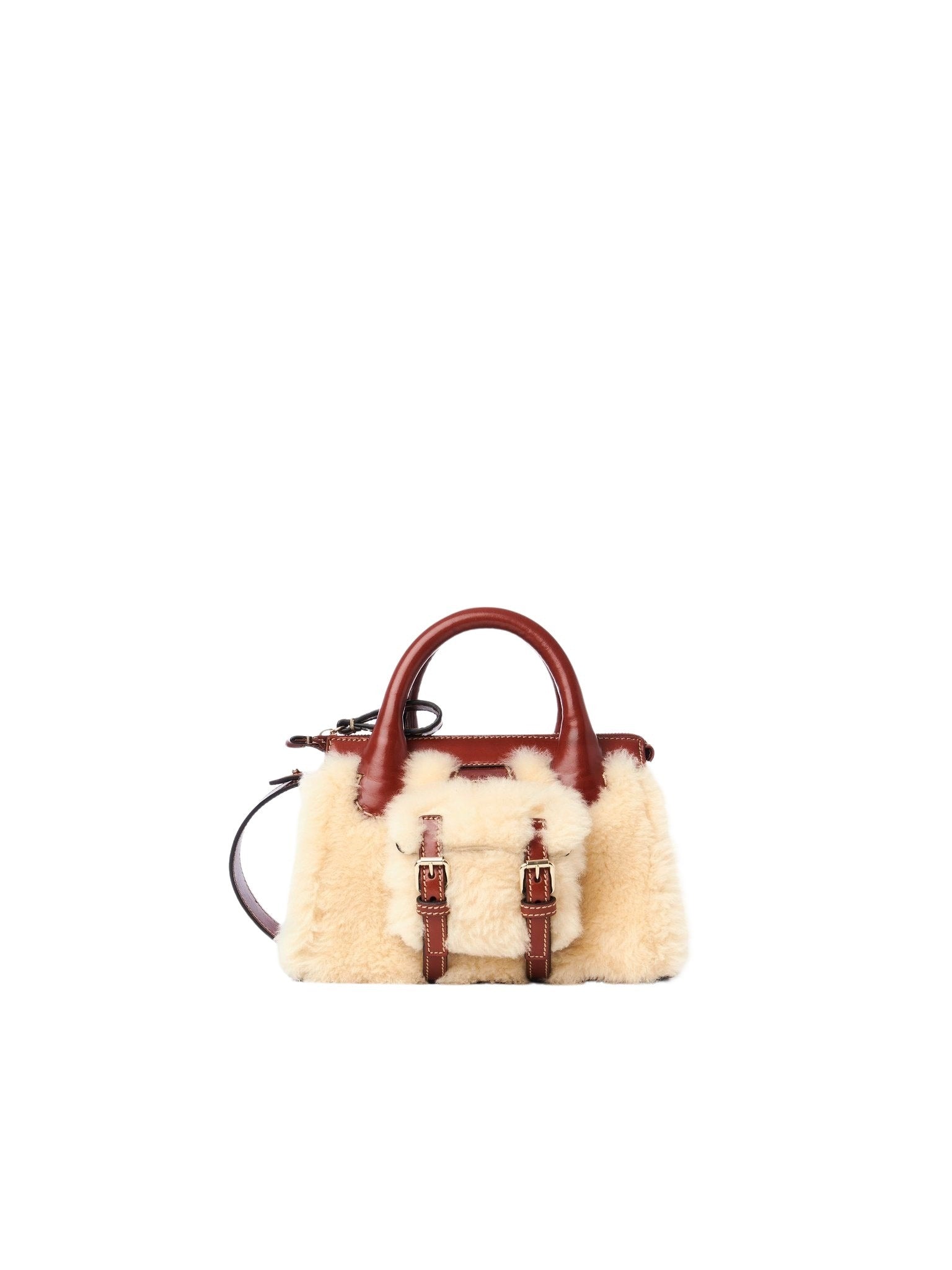 Mini sac Edith en cuir - Sepia Brown