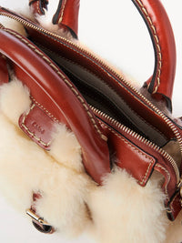 Mini sac Edith en cuir - Sepia Brown