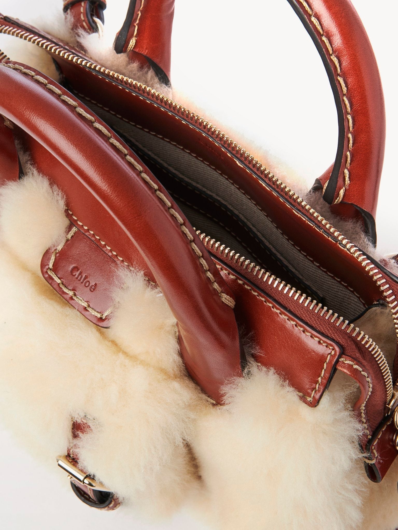 Mini sac Edith en cuir - Sepia Brown