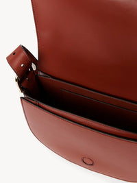 Sac porté épaule Mia en cuir - Brown & Black