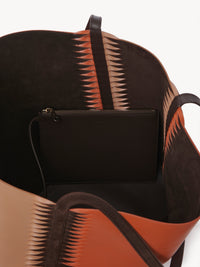 Sac cabas Louela en cuir - Henna Orange