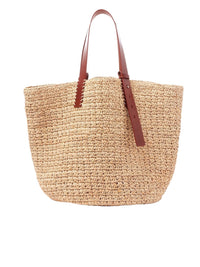 Sac panier Manuel en raphia - Sepia Brown