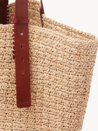 Sac panier Manuel en raphia - Sepia Brown