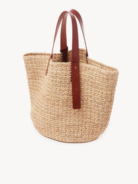Sac panier Manuel en raphia - Sepia Brown