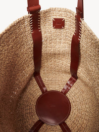 Sac panier Manuel en raphia - Sepia Brown