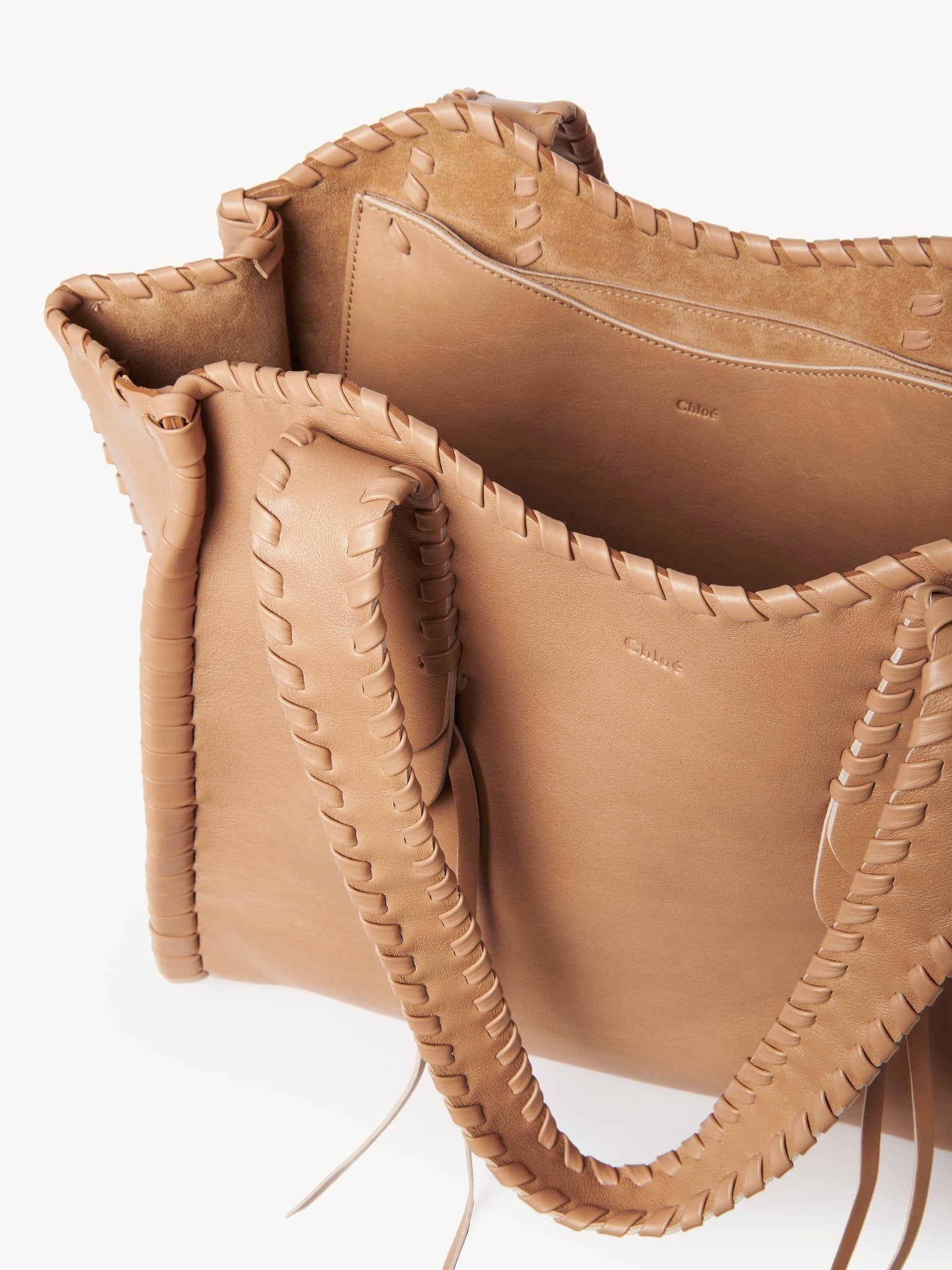 Sac cabas Mony en cuir - Light Tan