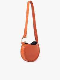 Petit sac Hobo Mate en cuir - Henna Orange