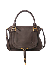 Sac double porté Marcie en cuir - Bold Brown