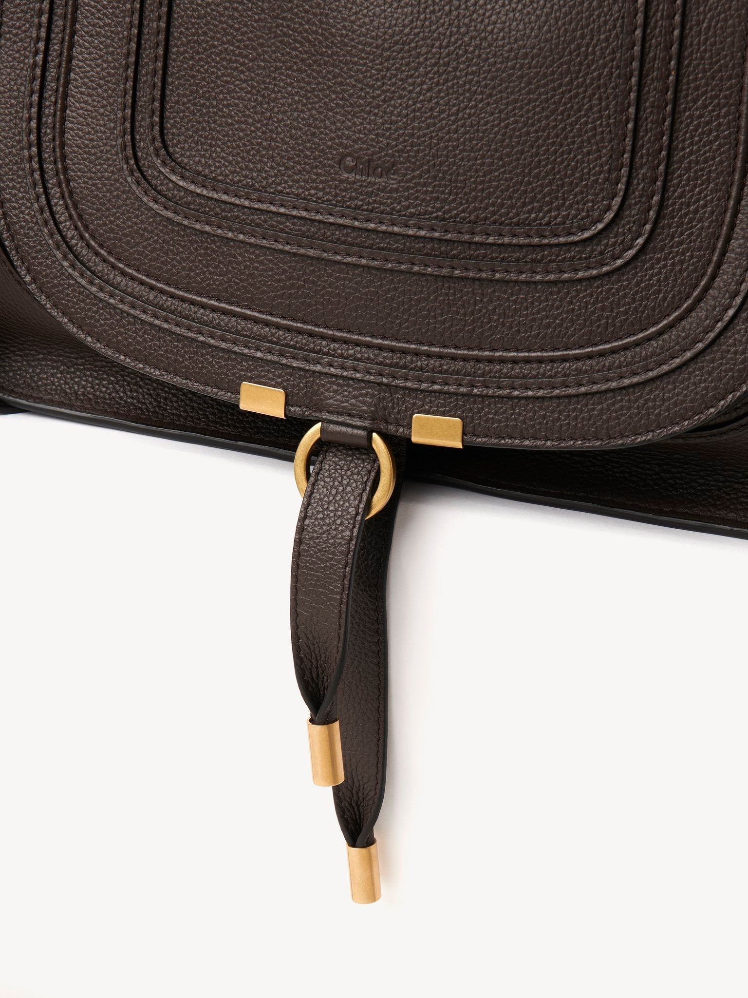 Sac double porté Marcie en cuir - Bold Brown