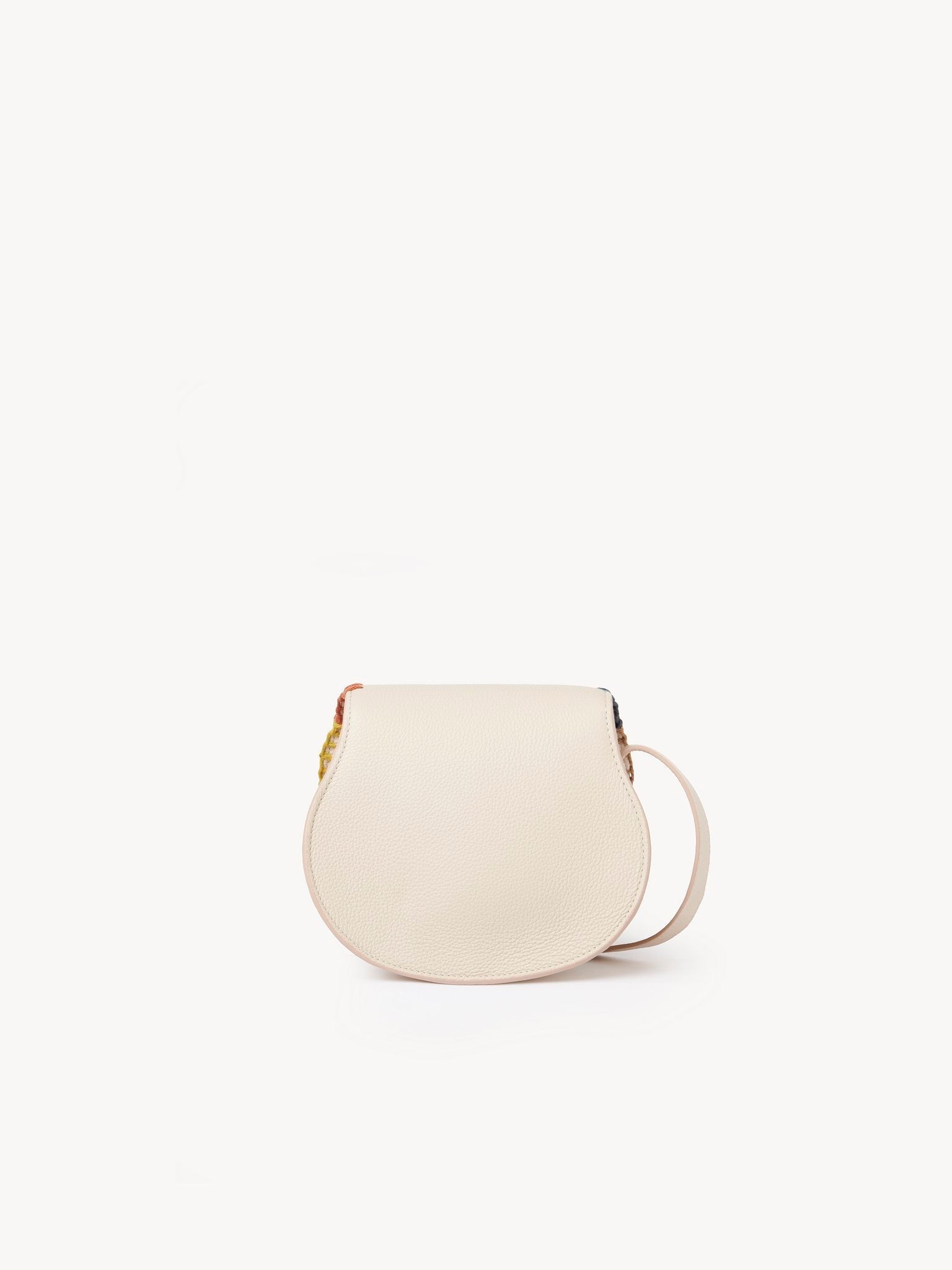 Petit sac porté épaule Marcie en cuir - Nude & Multicolor
