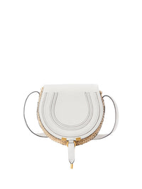 Petit sac panier porté épaule Marcie - White