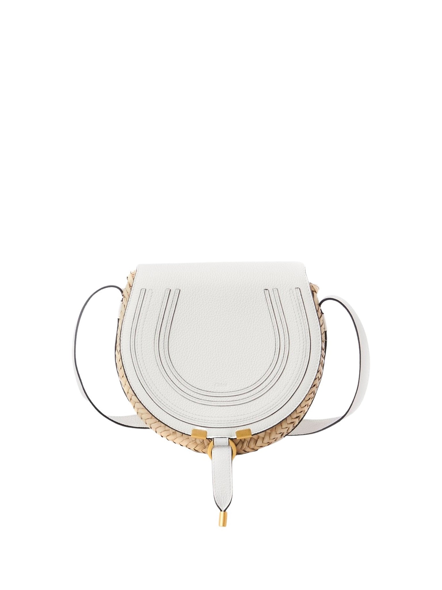 Petit sac panier porté épaule Marcie - White