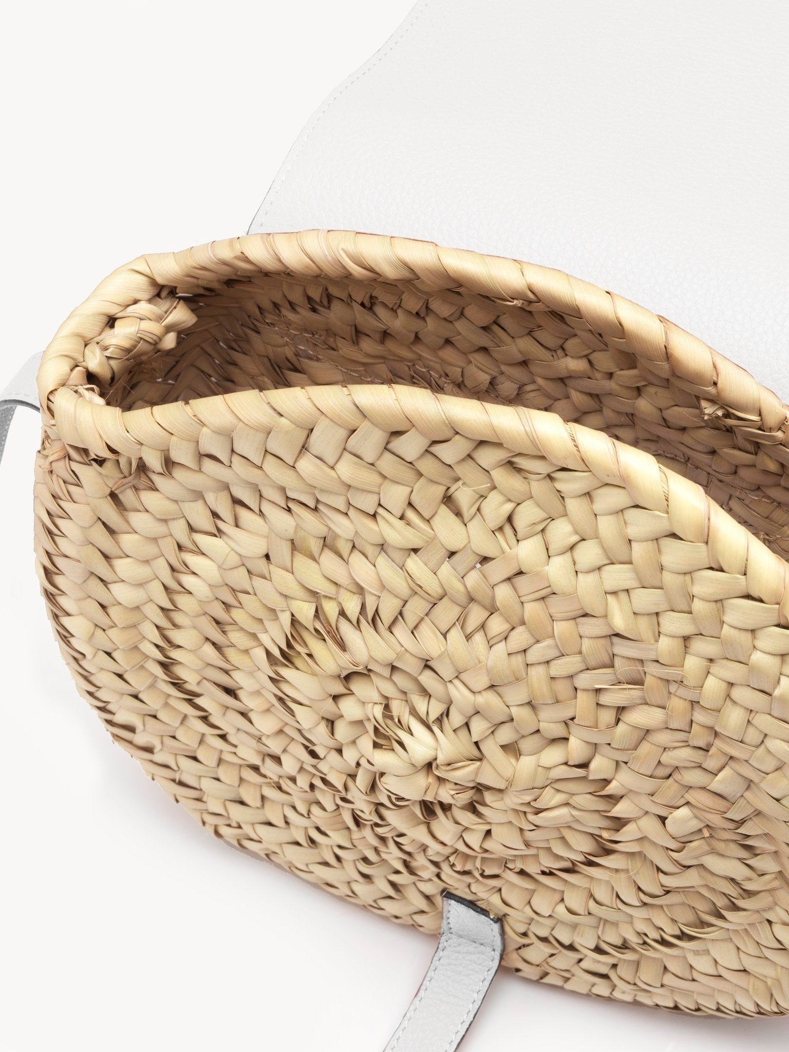 Petit sac panier porté épaule Marcie - White