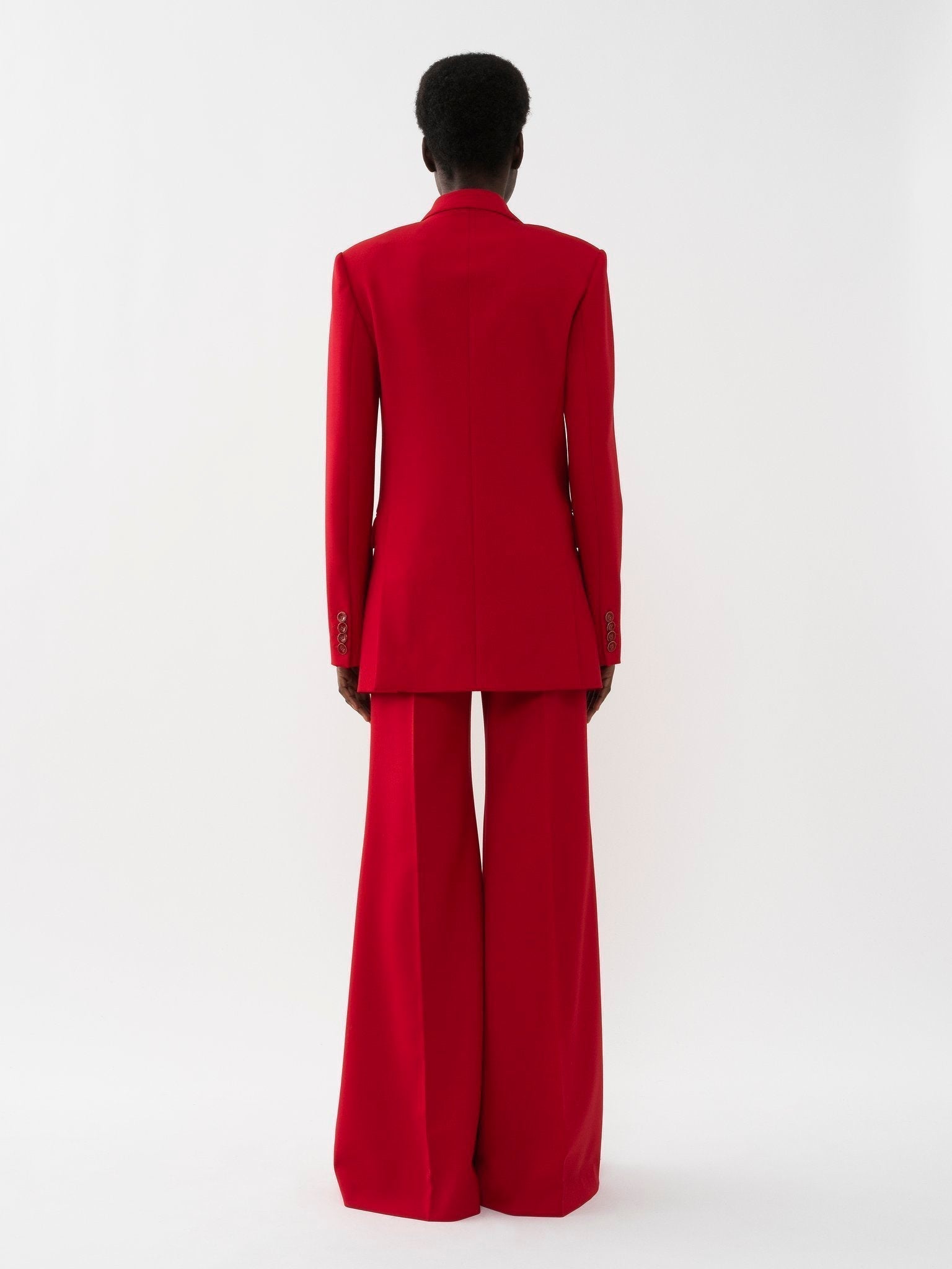 Veste blazer croisée masculine en laine - Red Crush