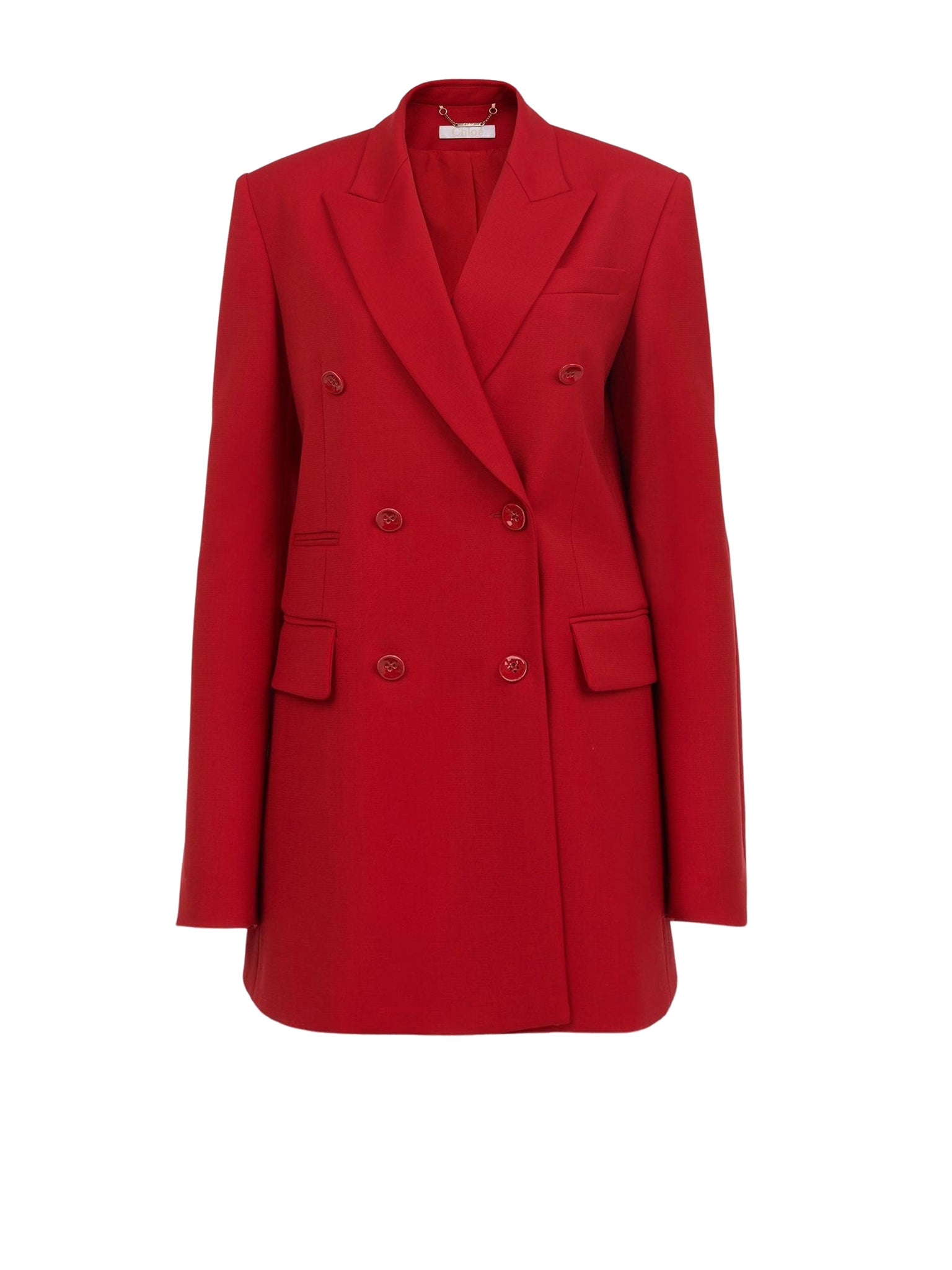Veste blazer croisée masculine en laine - Red Crush
