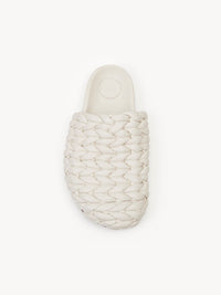 Mules Kacey en cuir - Eggshell
