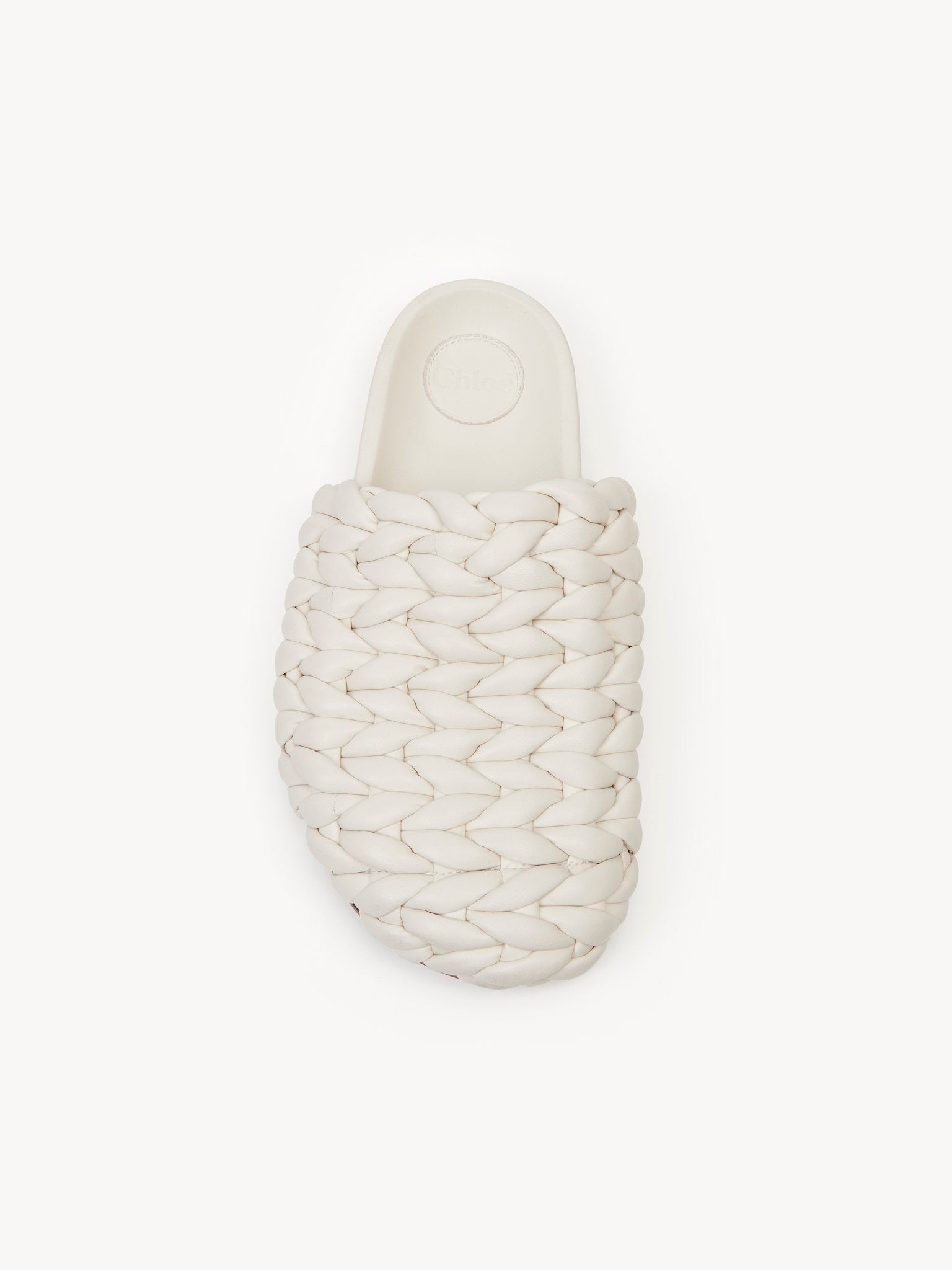 Mules Kacey en cuir - Eggshell