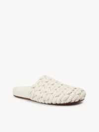 Mules Kacey en cuir - Eggshell