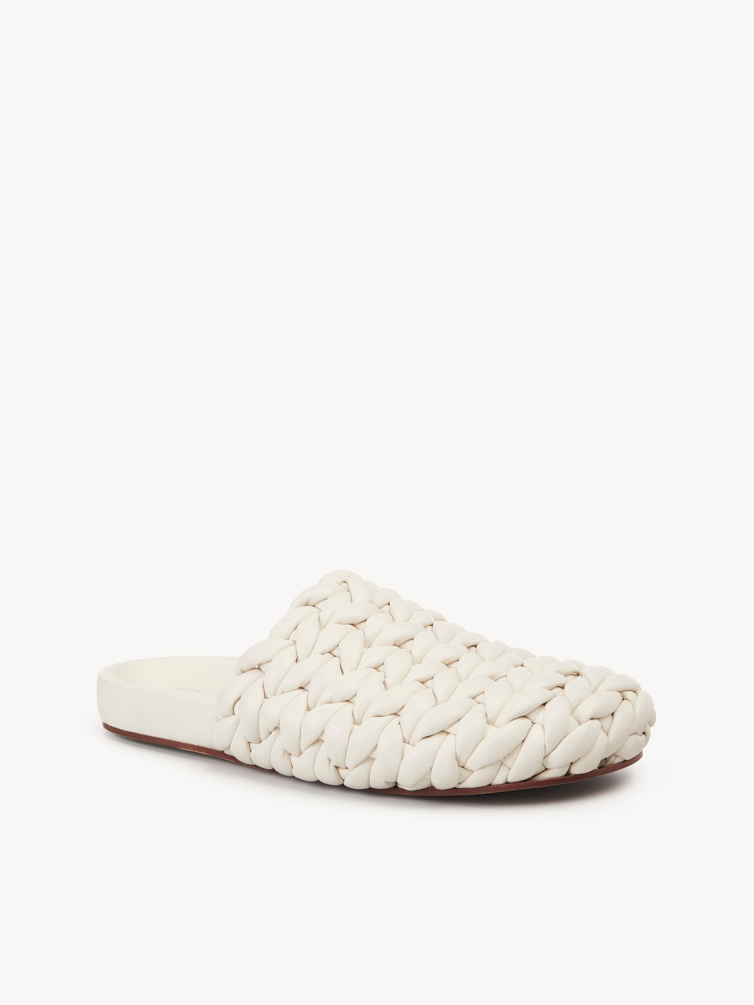 Mules Kacey en cuir - Eggshell