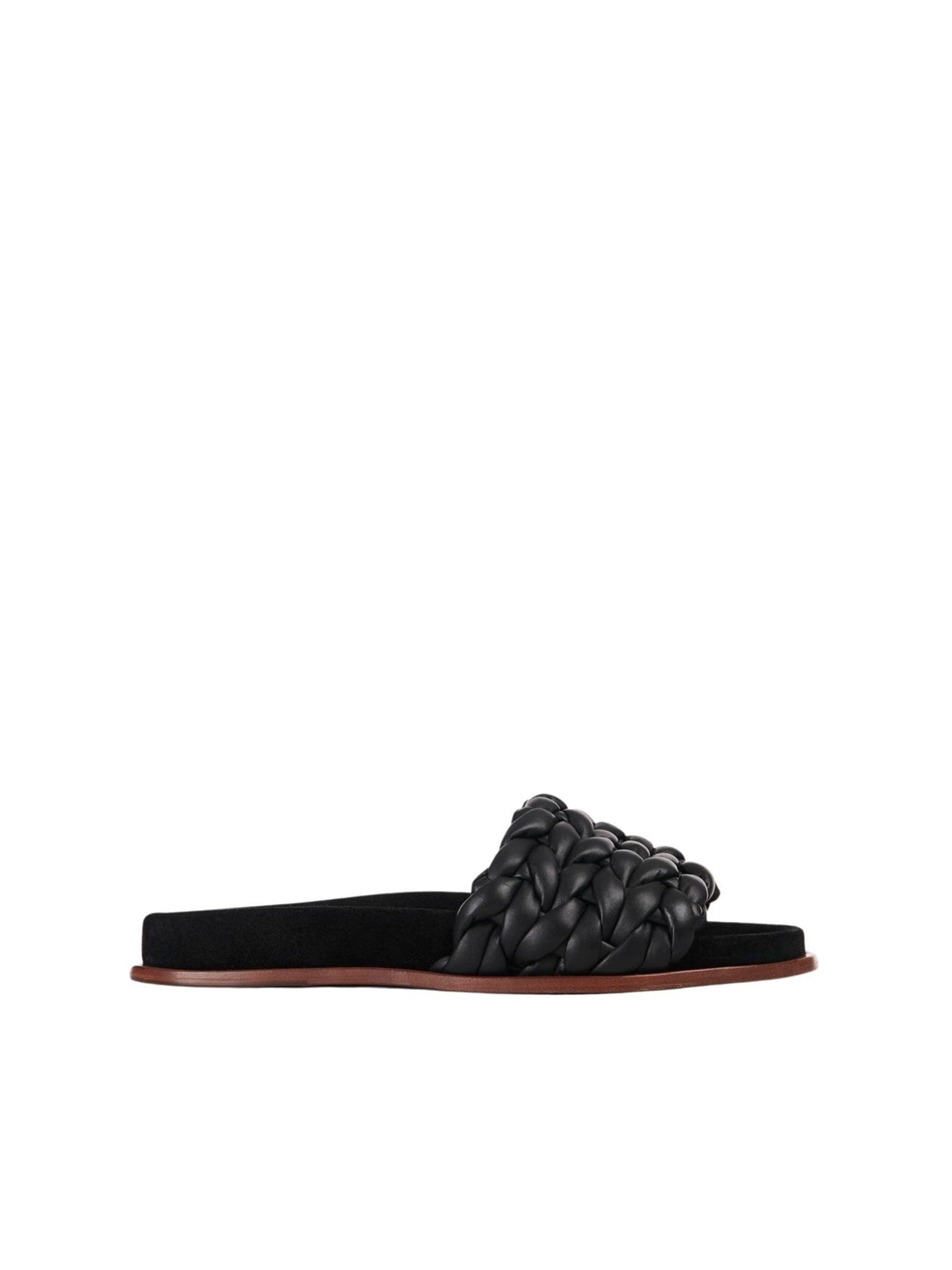 Mules plates Kacey en cuir - Black