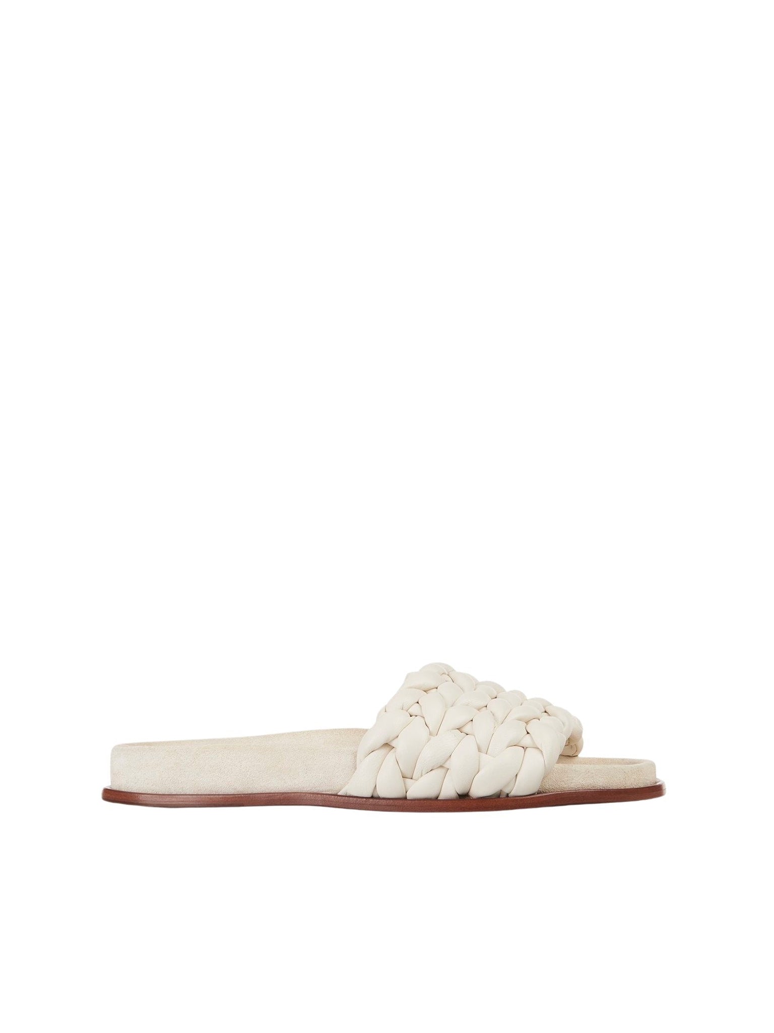 Mules plates Kacey en cuir - Eggshell