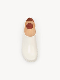 Sabots iconique Joy en cuir - Foggy Ivory