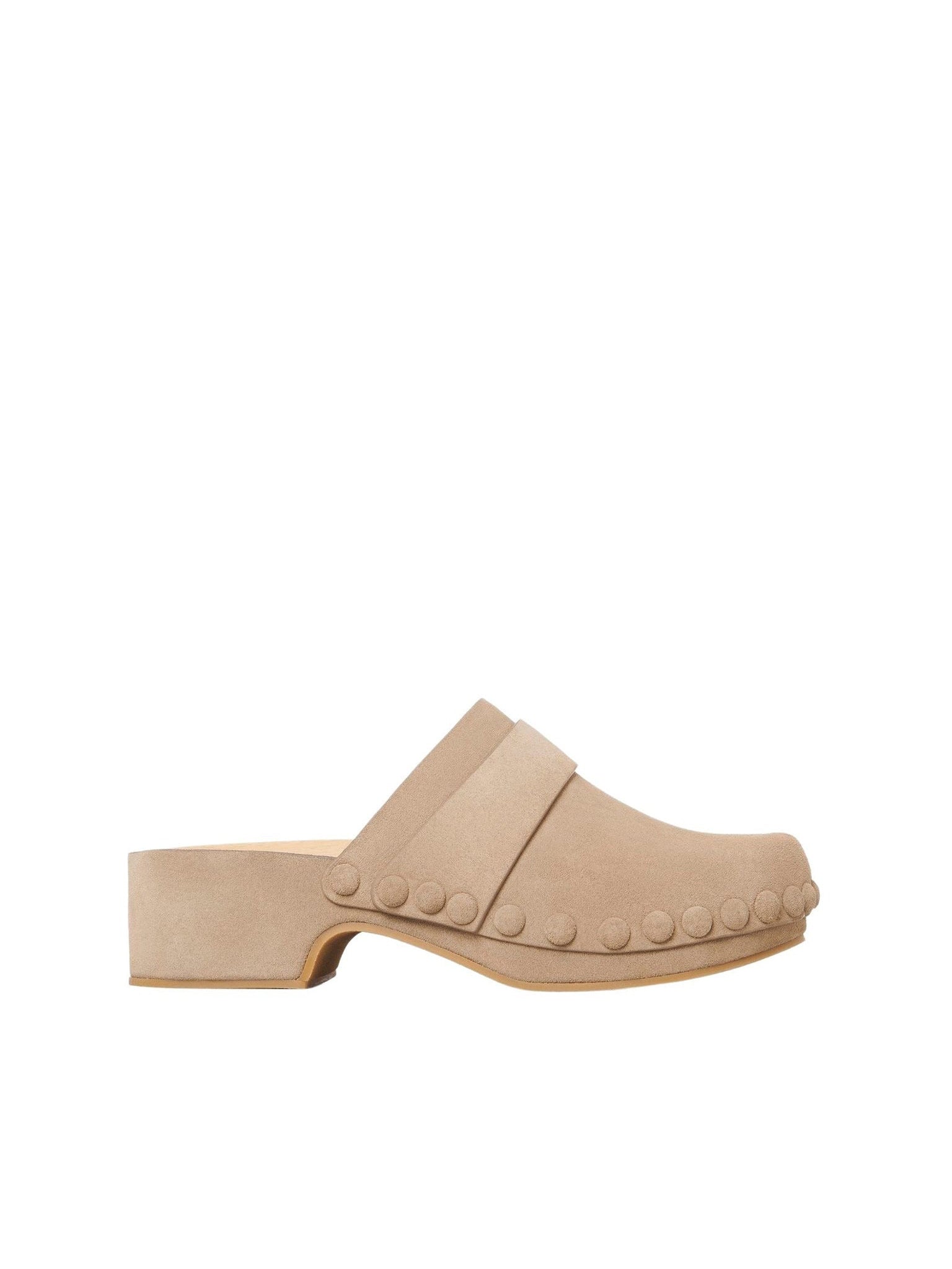 Sabots Joy en cuir - Dark Greige