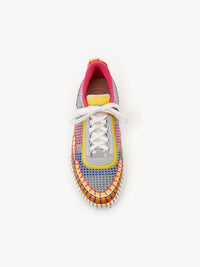 Baskets Nama en cuir - Pop Orange