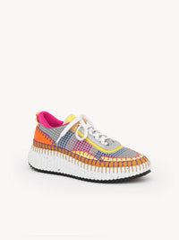 Baskets Nama en cuir - Pop Orange