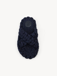 Mules Kamy en cuir - Dark Navy