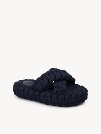 Mules Kamy en cuir - Dark Navy
