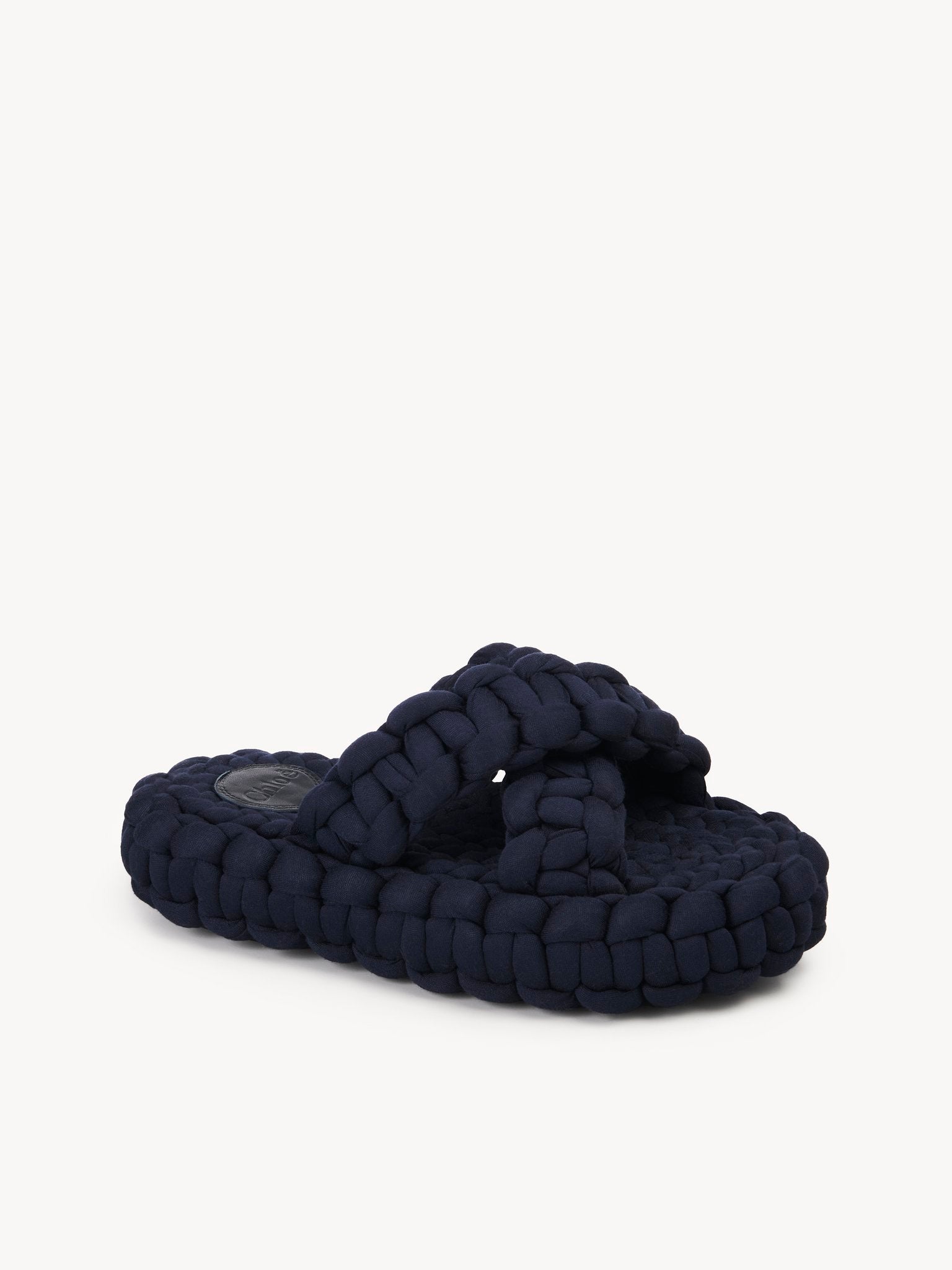 Mules Kamy en cuir - Dark Navy