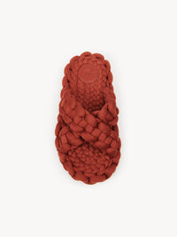 Mules Kamy en cuir - Terracotta Red