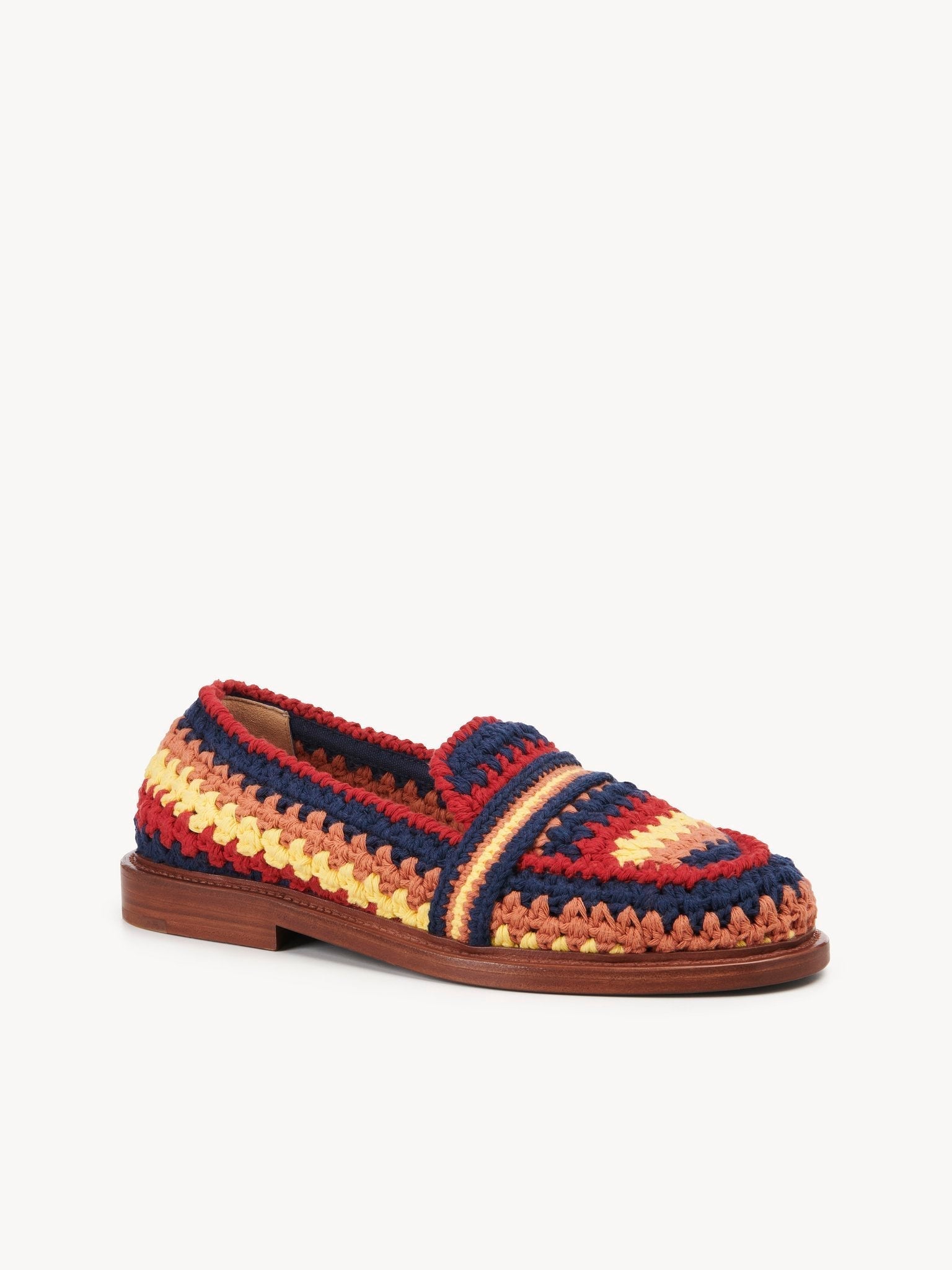 Mocassins Kalya en cuir - Multicolor Red