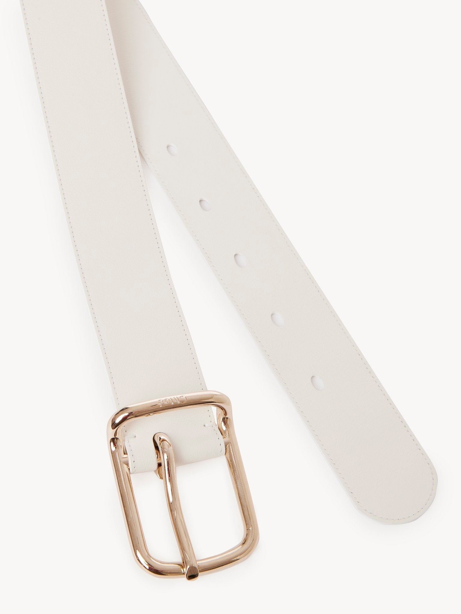 Ceinture Joe en cuir - White