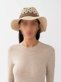 Chapeau panama crochet - Desert Beige