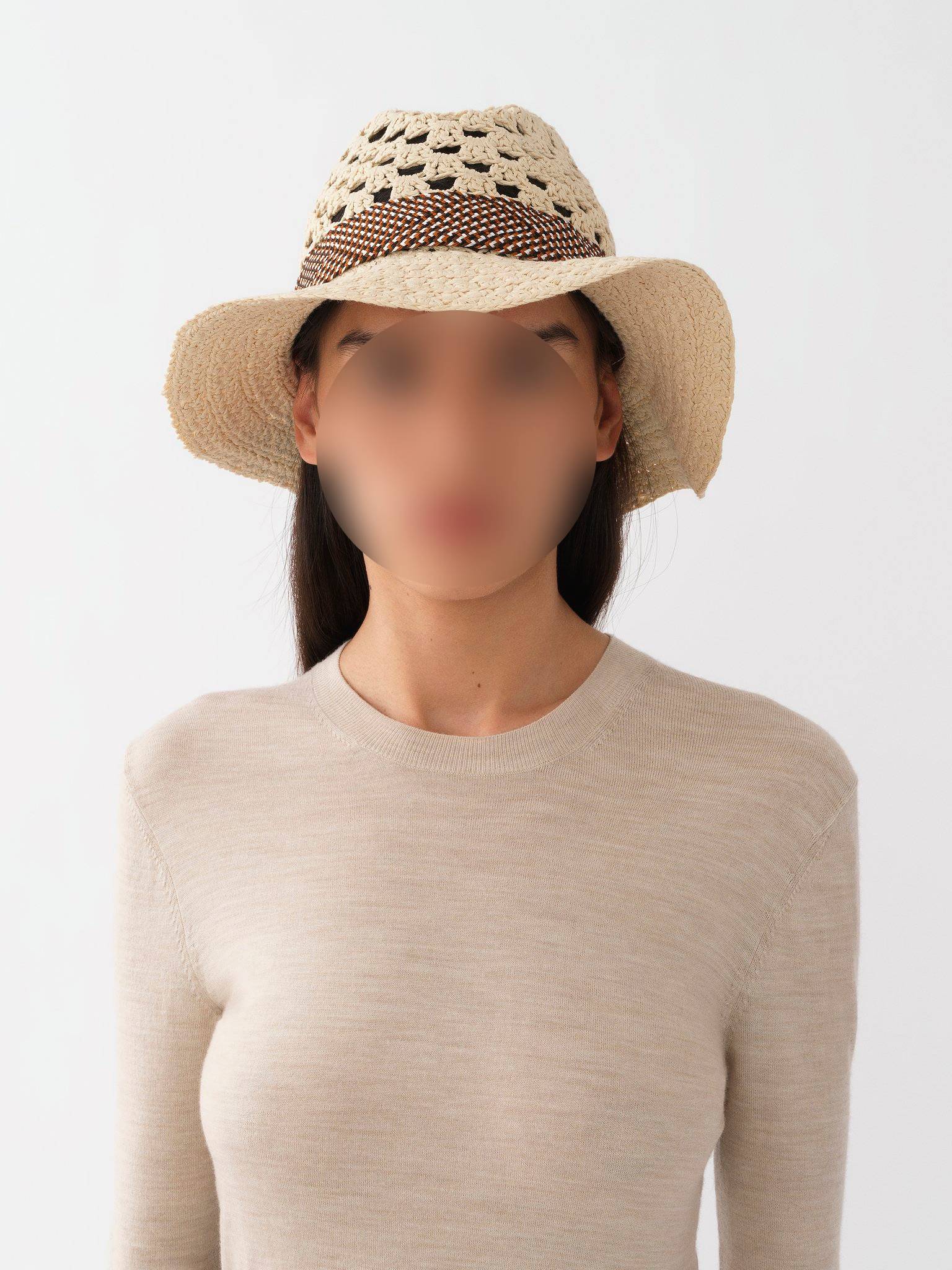Chapeau panama crochet - Desert Beige