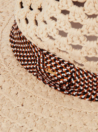 Chapeau panama crochet - Desert Beige