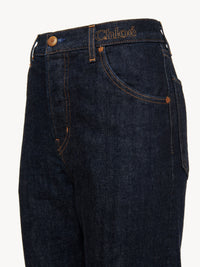 Jean brut avec surpiqures contrastées - Iconic Navy